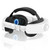 For Meta Quest 3 Rechargeable Headband Adjustable Headstrap Built In 6000mAh Battery(White)