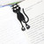Hollow Acrylic Kitten Bookmark Label Card(OPP Packaging)