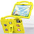 For Onn Tbspg 100110027 2023 Handle Kickstand Children EVA Shockproof Tablet Case(Yellow)