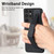 For Samsung Galaxy S21 Ultra 5G Retro Wristband Holder Leather Back Phone Case(Black)