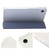 For Samsung Galaxy Tab A9+ 3-Fold Clear Acrylic Leather Tablet Case(Lavender)