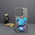 For iPhone 14 Pro Max Color Ink Frosted PC+TPU Phone Case(Blue Bear)