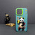 For iPhone 15 Pro Color Ink Frosted PC+TPU Phone Case(Giant Panda)