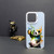 For iPhone 15 Plus Color Ink Frosted PC+TPU Phone Case(Toast Panda)