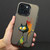 For iPhone 14 Color Ink Frosted PC+TPU Phone Case(Big Eyed Cat)