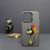 For iPhone 12 Pro Color Ink Frosted PC+TPU Phone Case(Big Eyed Cat)