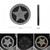Five-pointed Star Diamond-encrusted Car Non-slip Decorative Water Coaster(Black)