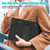 For Samsung Galaxy Tab A9+ / X210 PC Hybrid Silicone Tablet Case with Holder(Black)
