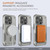 For iPhone 15 Pro Max MagSafe Holder Armor PC Hybrid TPU Phone Case(Grey)