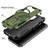 For iPhone 12 Pro Max MagSafe Holder Armor PC Hybrid TPU Phone Case(Army Green)