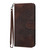 For Sharp Aquos R5G YX0060 Elephant Head Embossed Phone Leather Case with Lanyard(Coffee)