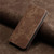 For Xiaomi Redmi 13C RFID Anti-theft Brush Magnetic Leather Phone Case(Brown)