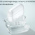 2 PCS Earphone Protective Cover TPU Airbag Transparent Protective Shell For AirPods Pro(Transparent Black)
