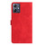 For Motorola Moto G54 5G Flower Embossing Pattern Leather Phone Case(Red)