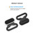 Type-C 2 In 1 Phone Charging Port Silicone Dust Plug + Lanyard Patch Set(Black)