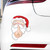 Santa Claus Elk Car Window Decorative Stickers Car Side Window Bumper Decal, Model: B Model 20 x 17cm