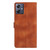 For Motorola Moto G54 5G Flower Butterfly Embossing Pattern Leather Phone Case(Brown)