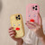 For iPhone 13 Plush White Eyes Duck TPU Phone Case(Yellow)