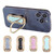 Foldable Metal Ring Buckle Desktop Mobile Phone Holder(Blue)