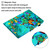 For Galaxy Tab A 10.1 (2019) / T510 Colored Drawing Horizontal Flip PU Leather Case with Holder & Card Slot(Green Butterfly)