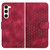 For Samsung Galaxy S23+ 5G YX0060 Elephant Head Embossed Phone Leather Case with Lanyard(Rose Red)