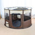 Pet Tent Dog Breeding Chamber Cat Delivery Room, Specification: Large 90x55cm(Brown)