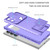 For Samsung Galaxy S24 Ultra 5G Stereoscopic Holder Sliding Camshield Phone Case(Purple)