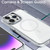 For iPhone 14 Plus MagSafe Magnetic Clear Phone Case(Purple)