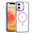 For iPhone 12 MagSafe Magnetic Clear Phone Case(Purple)