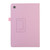 For Samsung Galaxy Tab A9 Litchi Texture Leather Tablet Case with Holder(Pink)