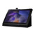 For Samsung Galaxy Tab A9 Litchi Texture Leather Tablet Case with Holder(Black)