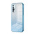 For OPPO Reno3 Pro Gradient Glitter Powder Electroplated Phone Case(Blue)