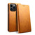 For iPhone 15 Pro Suteni Calf Texture Horizontal Flip Leather Phone Case(Khaki)