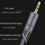 JINGHUA A240 3.5mm Male To Male Audio Cable Cell Phone Car Stereo Microphone Connection Wire, Size: 3m(Gray)