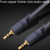 JINGHUA A240 3.5mm Male To Male Audio Cable Cell Phone Car Stereo Microphone Connection Wire, Size: 3m(Gray)