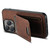 For iPhone 15 Plus Suteni H02 Litchi Leather Card Wallet Stand Back Phone Case(Brown)