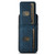 For iPhone 14 Pro Suteni H02 Litchi Leather Card Wallet Stand Back Phone Case(Blue)