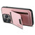 For iPhone 15 Pro Max Suteni H02 Litchi Leather Card Wallet Stand Back Phone Case(Pink)