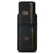 For iPhone 15 Pro Suteni H02 Litchi Leather Card Wallet Stand Back Phone Case(Black)