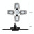 120W LED Garage Light Factory Warehouse Folding Four-Leaf Lamp(Warm White Light)