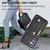 For Samsung Galaxy S23 FE DF-09 Crossbody Litchi texture Card Bag Design PU Phone Case(Black)