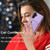 For Samsung Galaxy A24 DF-09 Crossbody Litchi texture Card Bag Design PU Phone Case(Purple)