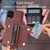 For Samsung Galaxy A12 DF-09 Crossbody Litchi texture Card Bag Design PU Phone Case(Wine Red)