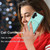 For Samsung Galaxy A14 DF-09 Crossbody Litchi texture Card Bag Design PU Phone Case(Cyan)