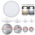 LED Round Ultra-thin Downlight Adjustable Recessed Panel Light, Power Source: 6W(White light)