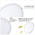 LED Round Ultra-thin Downlight Adjustable Recessed Panel Light, Power Source: 6W(White light)