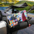 Motorcycle Mobile Phone Holder Sun & Rain Protection Expanded Deflector Wing, Color: Black