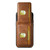 For iPhone 15 Pro Suteni H03 Oil Wax Leather Wallet Stand Back Phone Case(Brown)