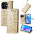 For Tecno Pova 3 Cat and Dog Embossed Leather Phone Case(Gold)