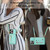 For iPhone 12 Pro Max DF-09 Crossbody Litchi texture Card Bag Design PU Phone Case(Cyan)